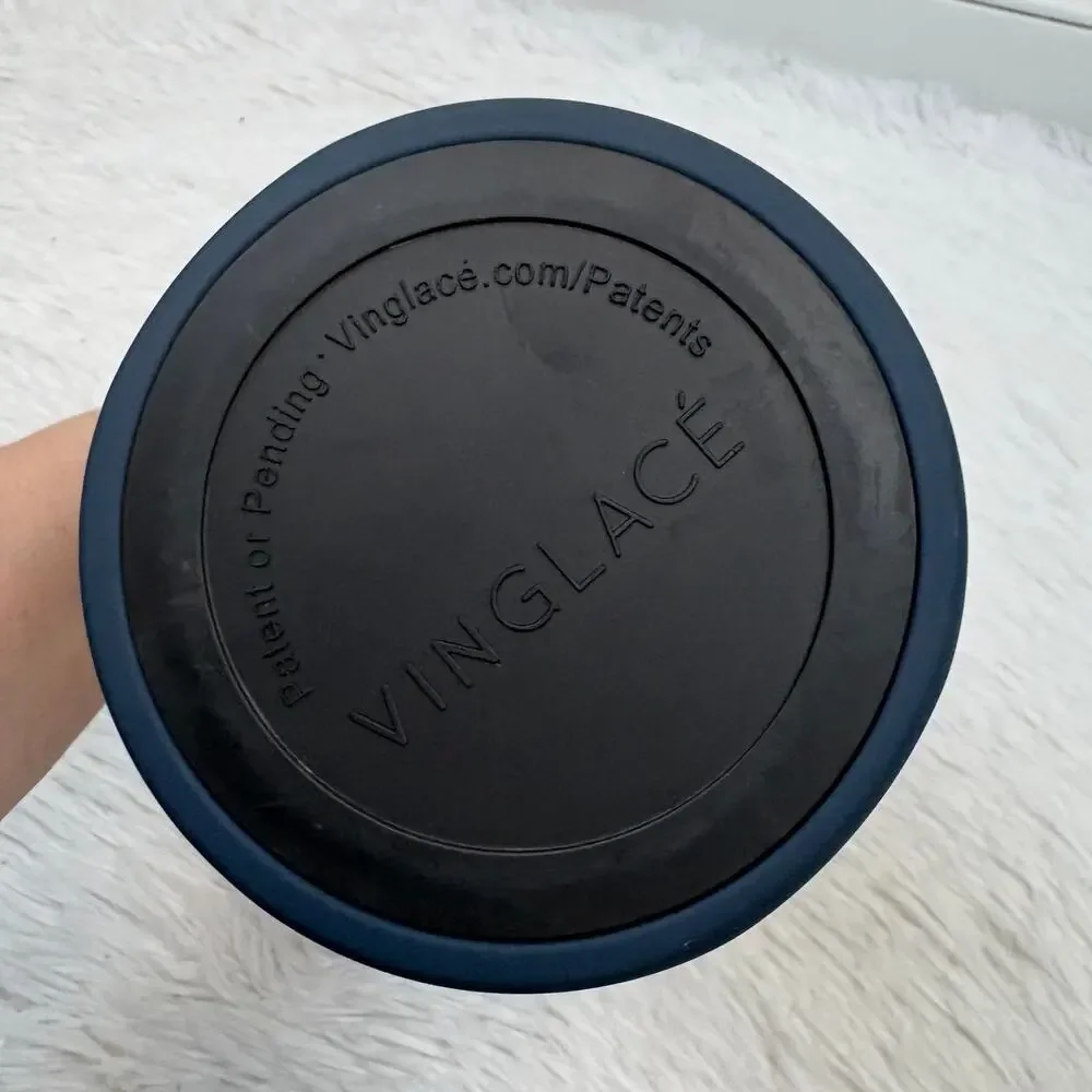 Vinglace Stainless Steel Vacuum Insulated Wine & Champagne Chiller Navy Blue